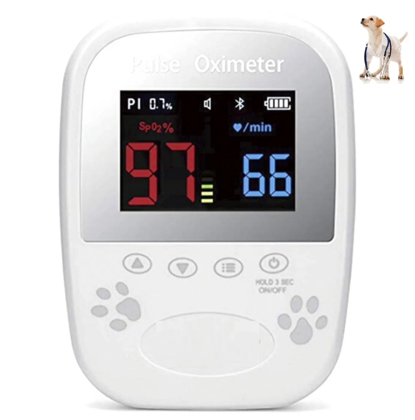 

MT MEDICAL Animals Veterinary Pulse Oximeter With SPO2,TEMP Pet Multi Parameters Handheld Monitor