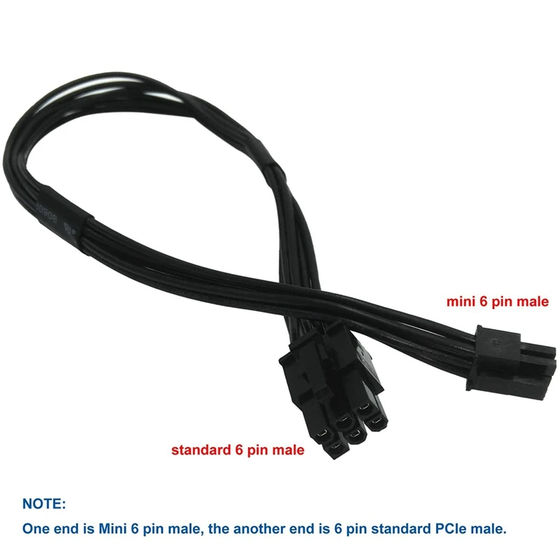 Mini 6 Pin To 6 Pin PCI Express Video Card Power Adapter Cable For Mac Pro G5 14-Inch(35Cm)(Pack Of 2)