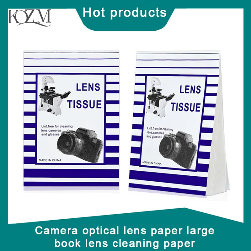 50 Pcs / Lens Paper 10 * 15cm Large Lens Wiping Paper Single Mirror Microscope COD