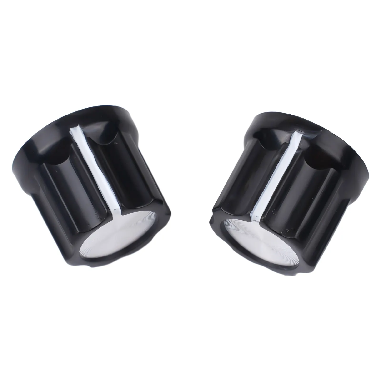 10pcs Guitar Tone Knobs 6mm Shaft Hole 12*4*2CM D Type For Electric Guitar Plastic+Aluminum Sheet Volume Control