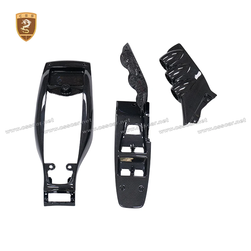 For Ferrari 458 Speciale Dry Carbon Fiber Center Control Button Cover Base Panel Trims Car Interior Accessories