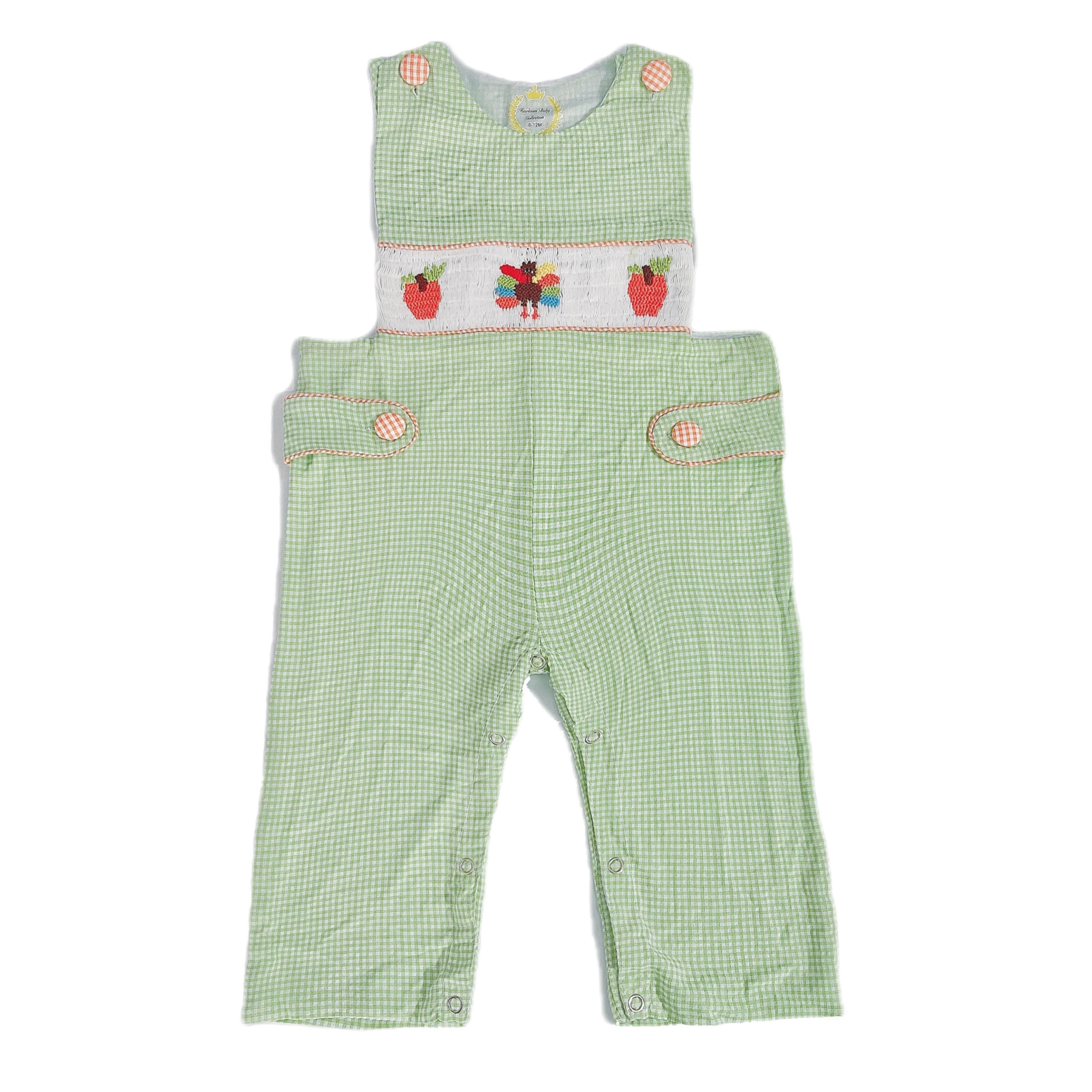 Baby boy jumpsuit hand smock Thanksgiving Gifts for boys