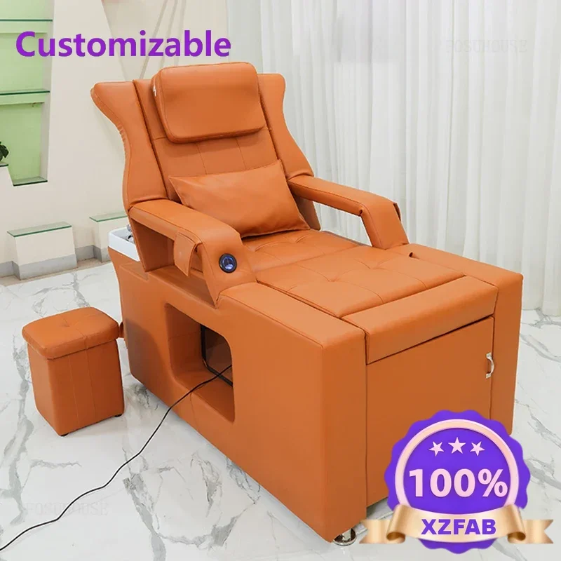 Factory Direct 2026 Top Thai Head Spa Massage Bed for Beauty Salon Simple Commercial Sets Salon Furniture for Barber Shop Fumiga