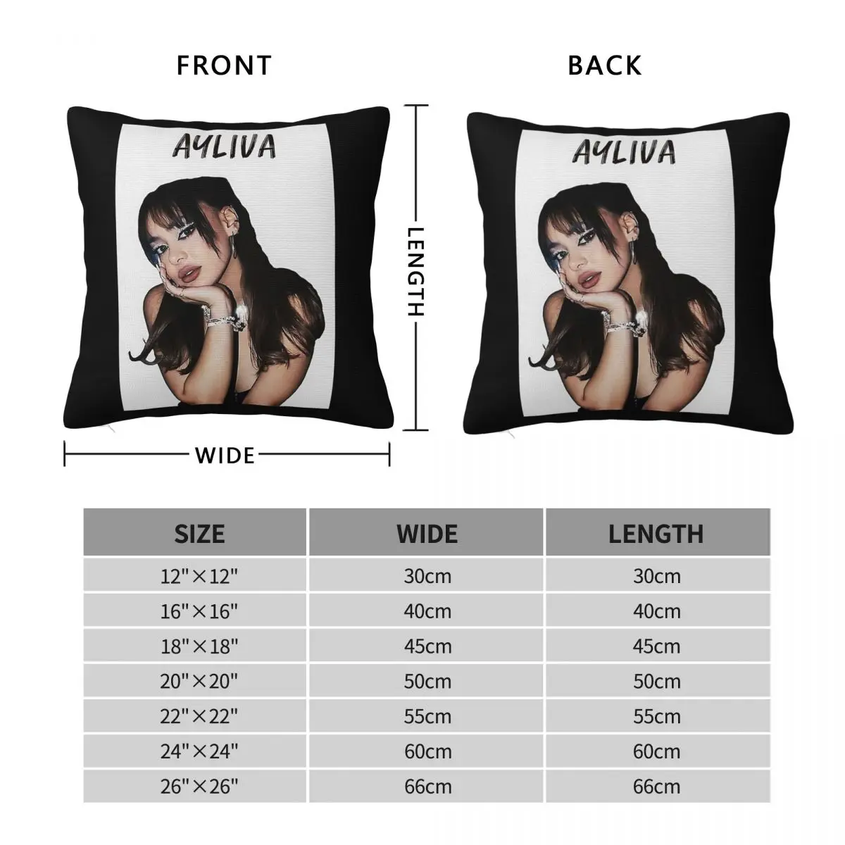 Ayliva Schmetterlinge Song Pillowcase Polyester Linen Velvet Creative Zip Decorative Throw Pillow Case Bed Cushion Cover