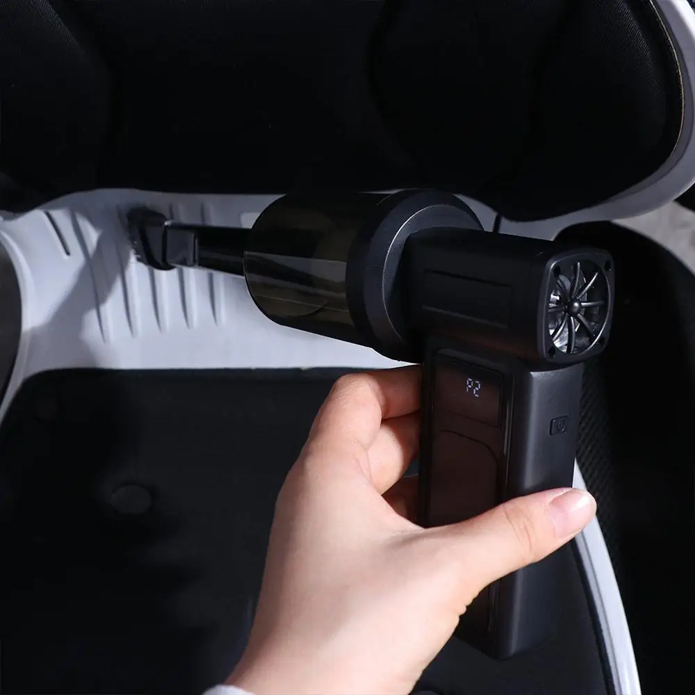 130000 RPM Palmare Turbo Violento Ventilatore Illuminazione 4 Velocità Regolabile Mini Ventilatore Elettrico Display Digitale Ricaricabile