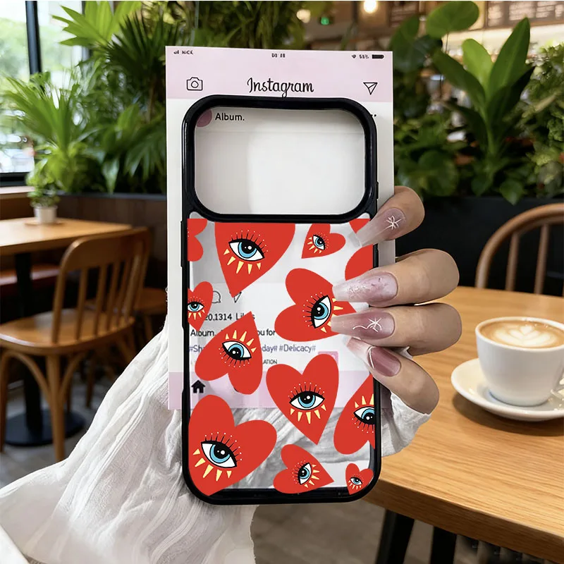 For IPhone 17 Turkish Lucky Eye Blue Evil Eye Phone Case for IPhone 17Pro 17 Pro Max 17Air 17ProMax Acrylic Hard PC Back Cover - náhled 2