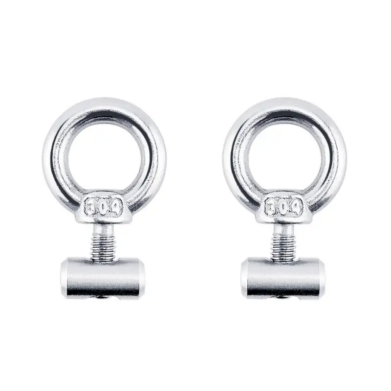 Mini Eye Hooks 2pcs Male Thread Machinery Shoulder Lifting Rings Lightweight Marine Grade Shoulder Eyebolts Eye Hook For