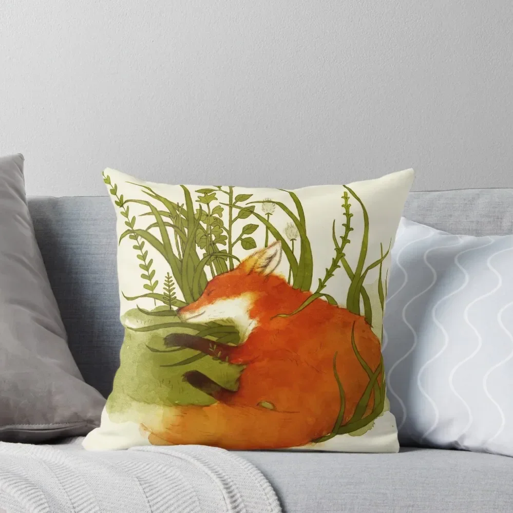 

Fox Sleeping Throw Pillow Christmas Pillowcase Sofa Cushions Pillow