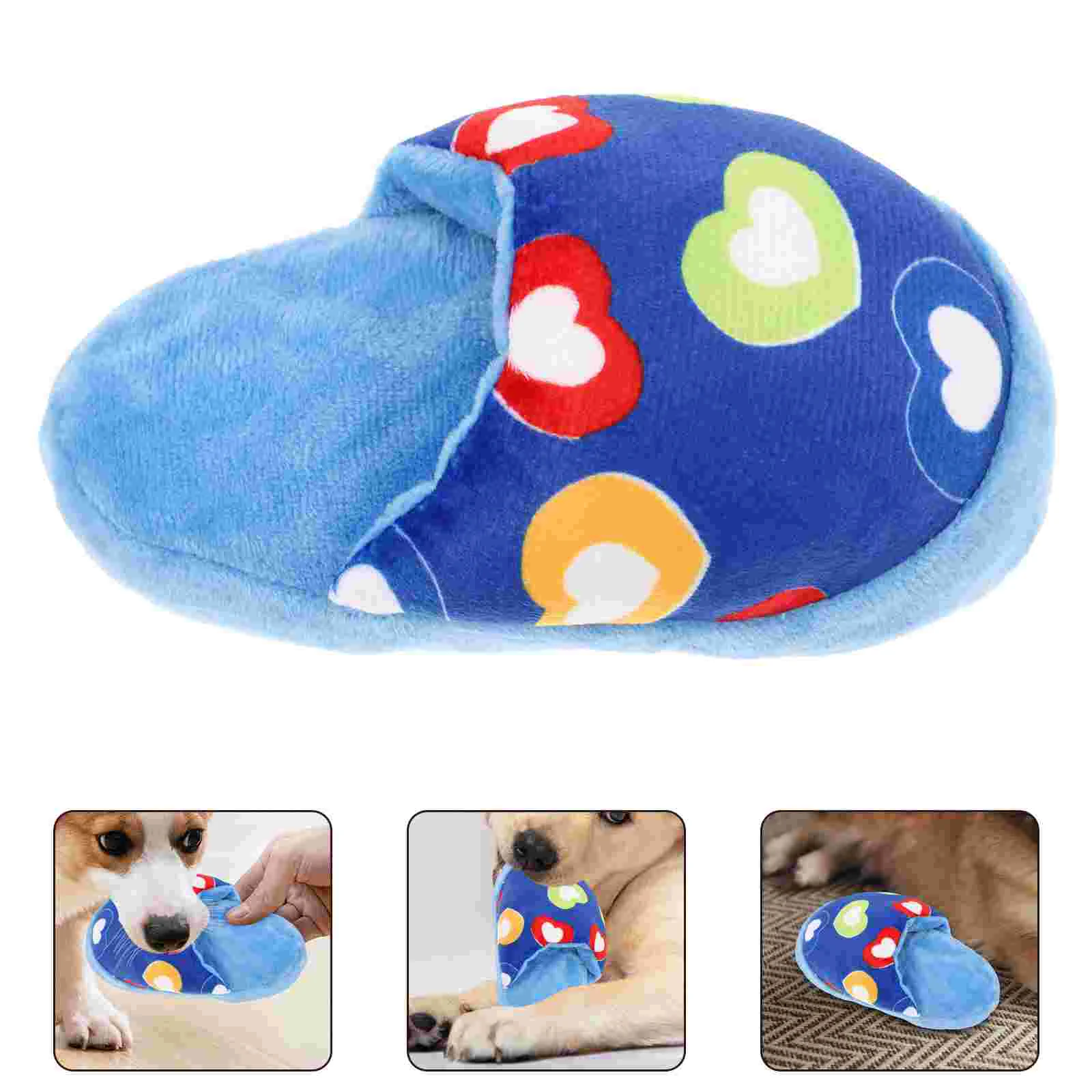 

Dog Toy Accessories Bite-resistant Chewing Plush Puppy Pet Funny Slipper Shaped Molar Squeaky Toys