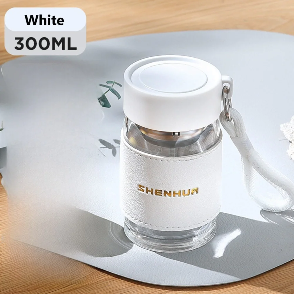 

New 300ml Women's Glass Water Cup Portable Large capacity Portable Scale Breakfast Milk Cups Transparent Men's Tea Cup