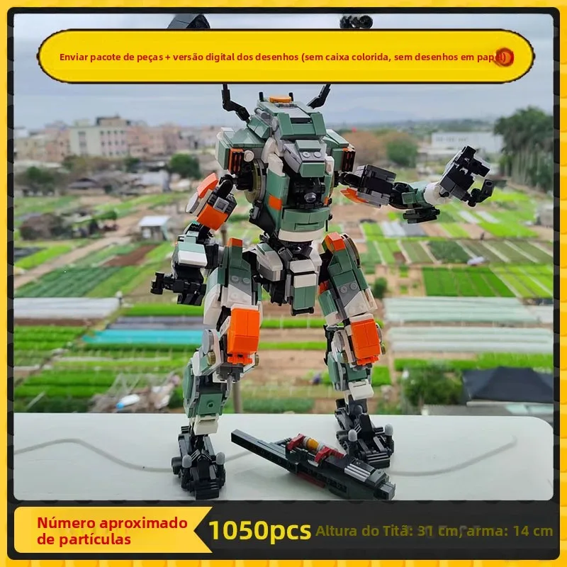 タイタンフォール-bt7274-組み立て玩具モデル-国内生産-人間搭載型メカブロック-組み立て玩具-4歳以上向け