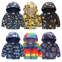 Little Boys Jacket Spring Autumn Summer Casual Kids Windbreaker Coats For Girls Hooded Outwear 2 3 4 5 6 Year Children Clothing