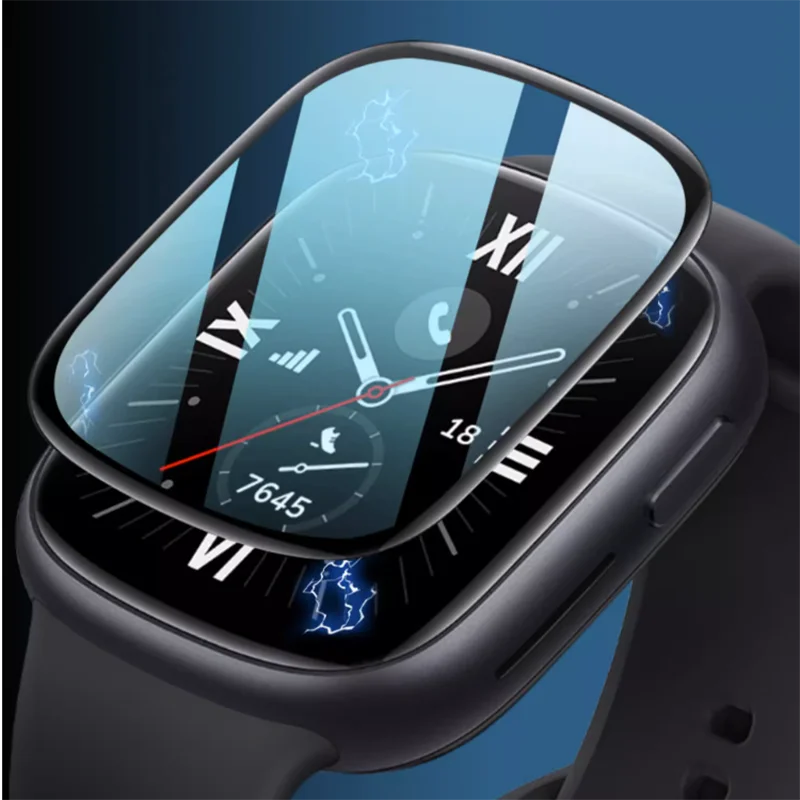 Película protectora transparente de borde suave curvado 3D, cubierta completa para reloj inteligente Honor 4, Protector de pantalla, Accesorios inteligentes Watch4
