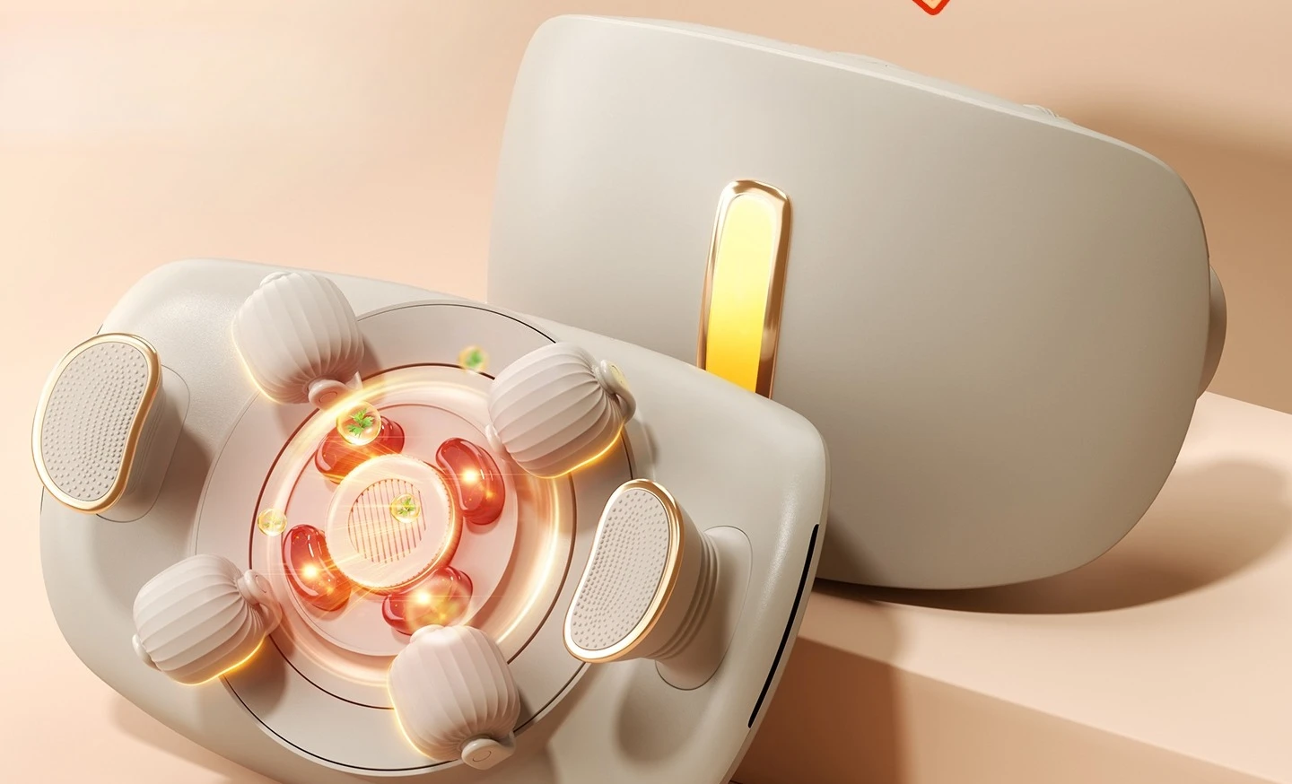 Roller tummy rubbing instrument tummy rubbing artifact moxibustion hot compress massager