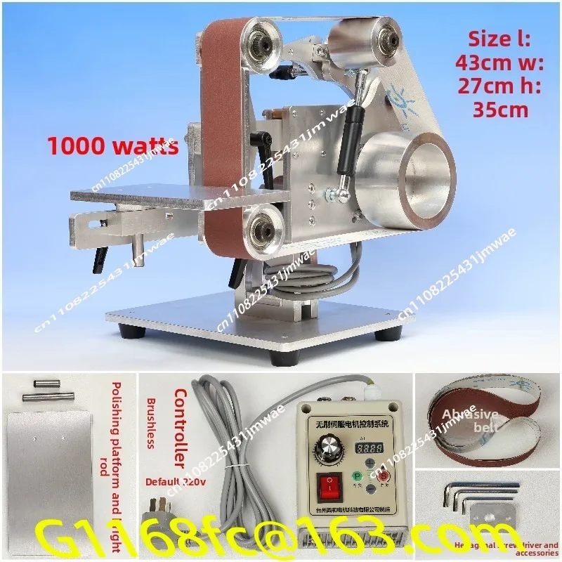 Hot Unique 750W 1000W Electric Belt Sander Vertical and Horizontal Polishing Grinding Machine Dual Use Belt Sander