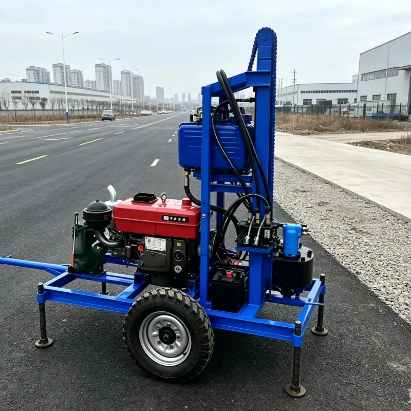 

Customized Portable Mini Water Well Drilling Rig, Boring & Well Drilling Machine, Exploration Drilling Machinery
