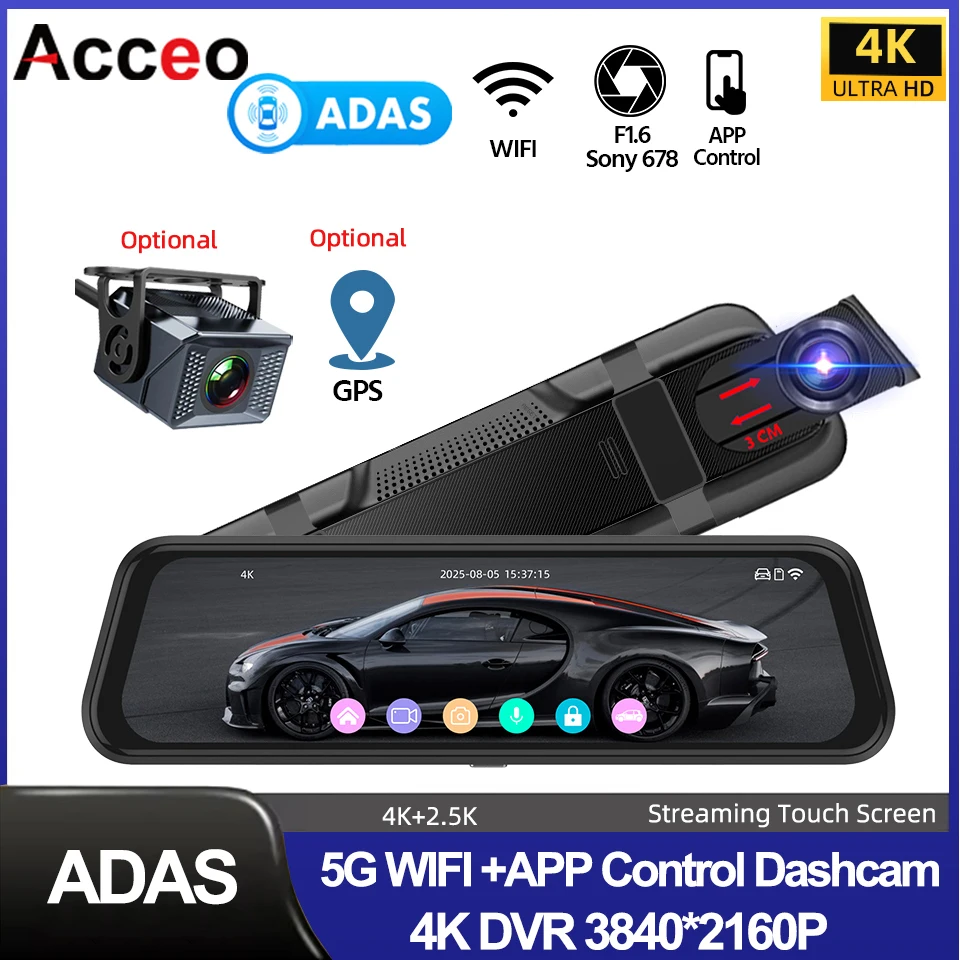 9.66 Inch 4K Adas D…