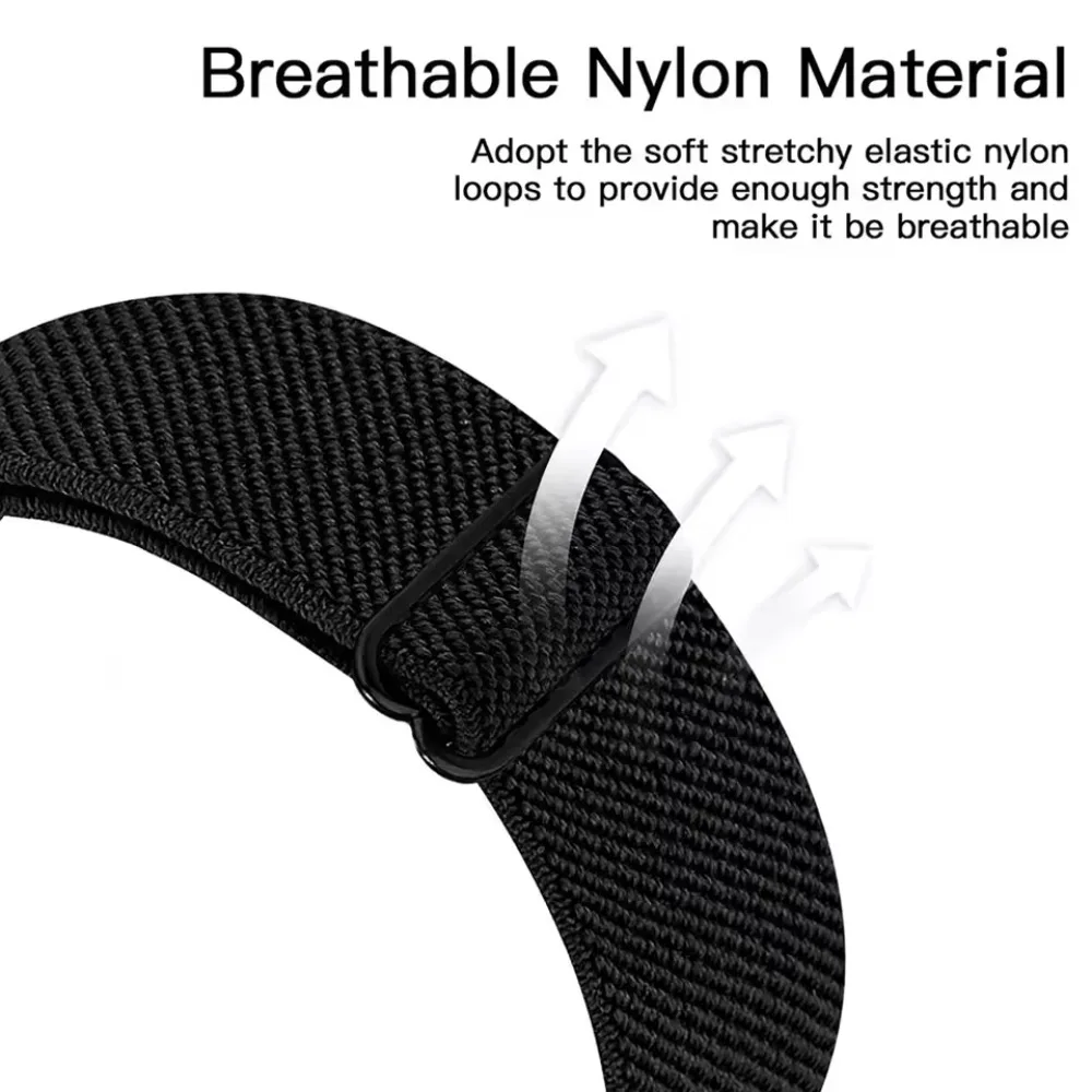Nylon Strap for Garmin Forerunner 970 965 55 165 265/Active 6-5/Venu 3-2 Sport Breathable for Garmin Approach S50/vivoactive 5-6
