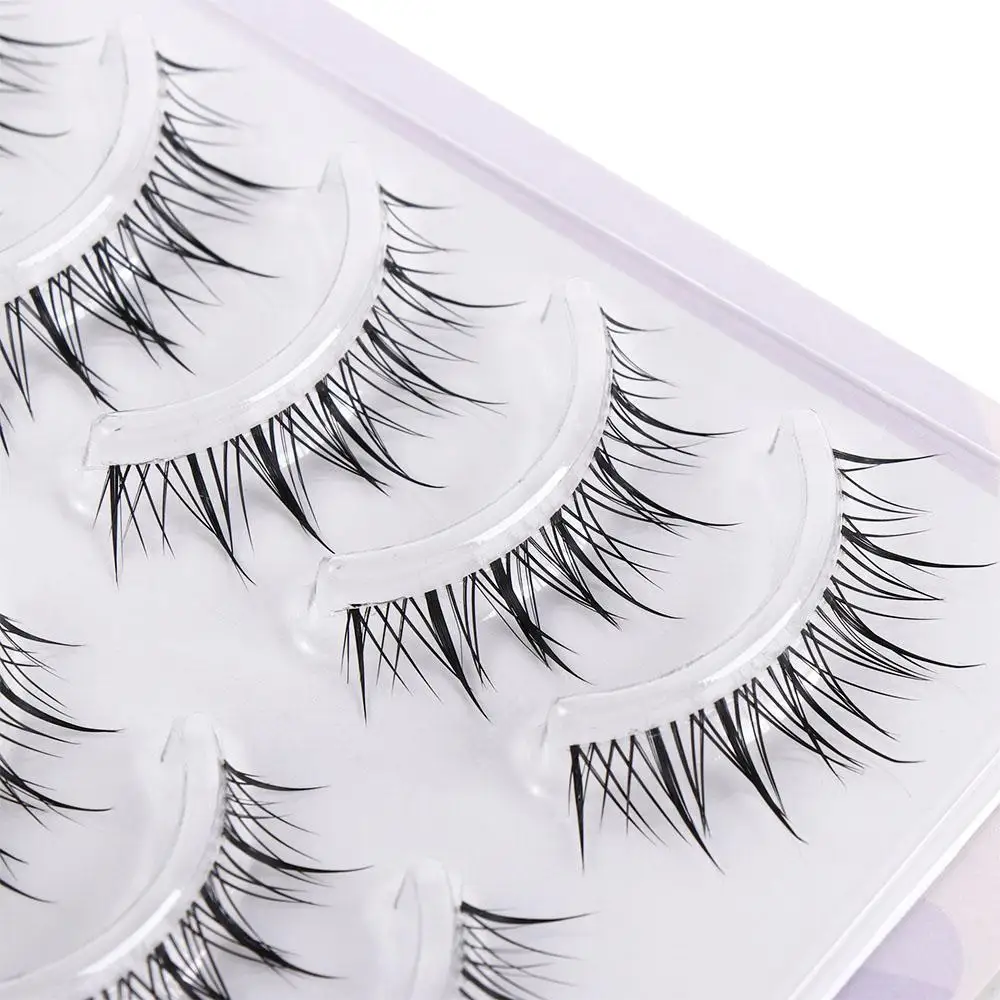 Eye Lashes Lower Eyelashes Fishtail Wispy Long Women Korean Full Strip Eyelash Manga Lashes Fairy False Eyelashes Makeup Tools