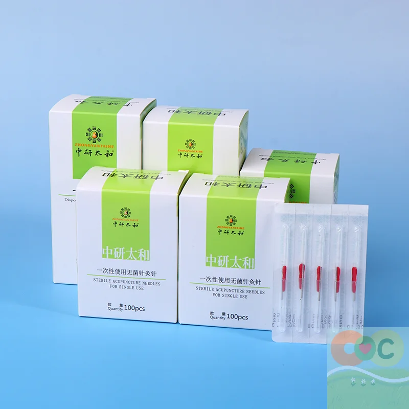 100 قطعة إبرة الوخز بالإبر القابل للتصرف الفولاذ المقاوم للصدأ مع أنبوب فردي قنية معقمة 1 إبرة مع 1 أنبوب توجيه #1