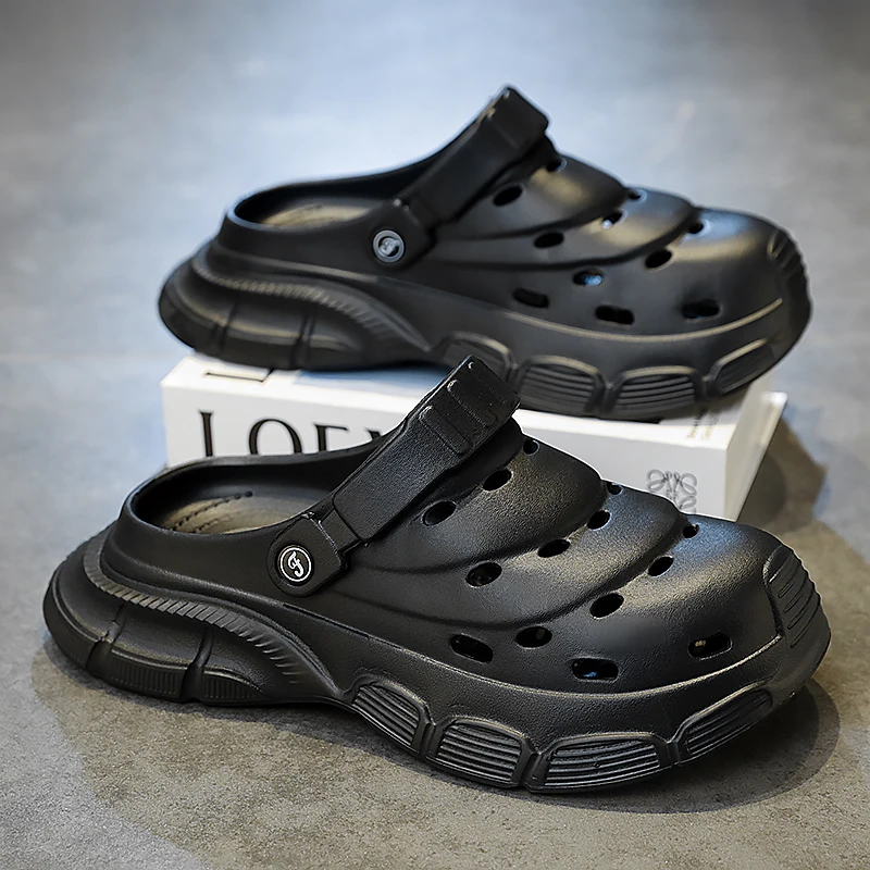

Men's Thick-Soled Summer Outdoor Breathable Non-Slip Sandals for Outdoor Beach Sports Men's Slippers