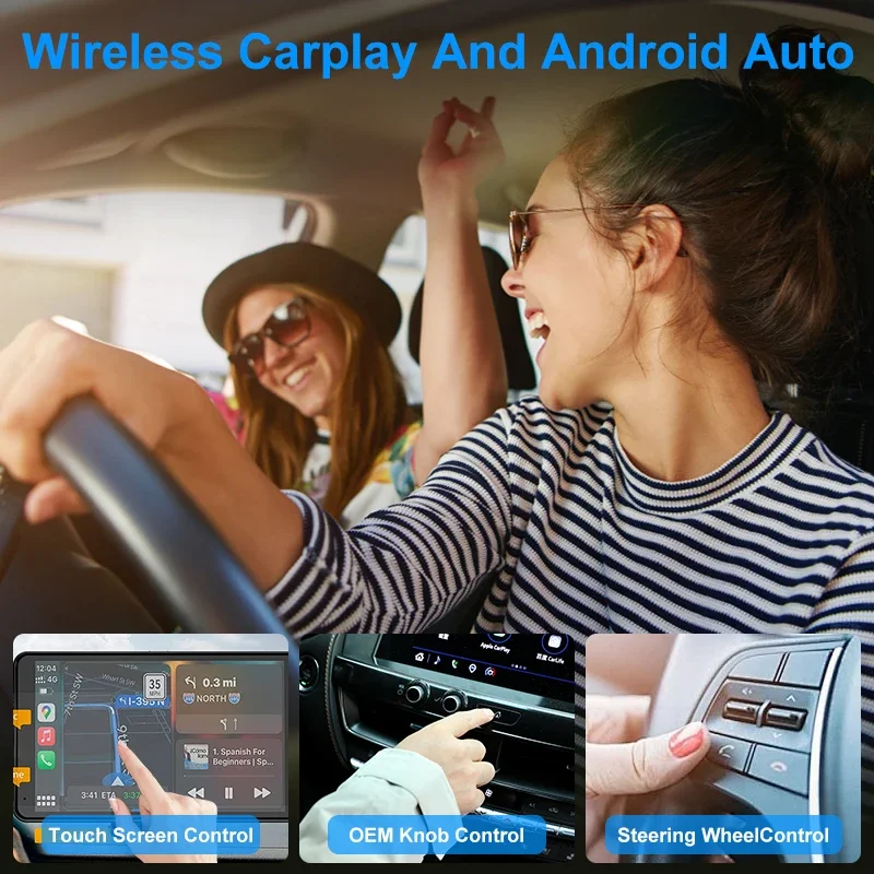 USB 4G Dongle with OB D Wifi Carplay & Android System 4GB + 64GB Wireless Android Auto Box with Sim Card Slot Bluetooth Car Kit