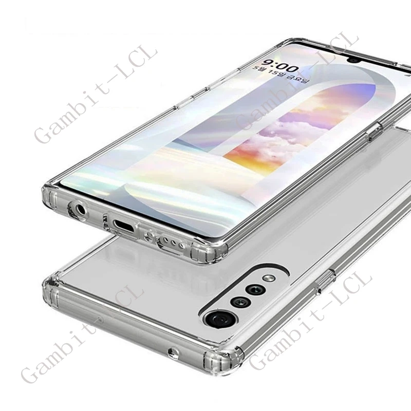 Anti-Fall-Hülle für LG Velvet 5G 2020 6,8 Zoll LM-G900N LM-G900 LM-G900EM, weiches TPU, original stoßfeste Rückseite auf LG Velvet – Detail 2