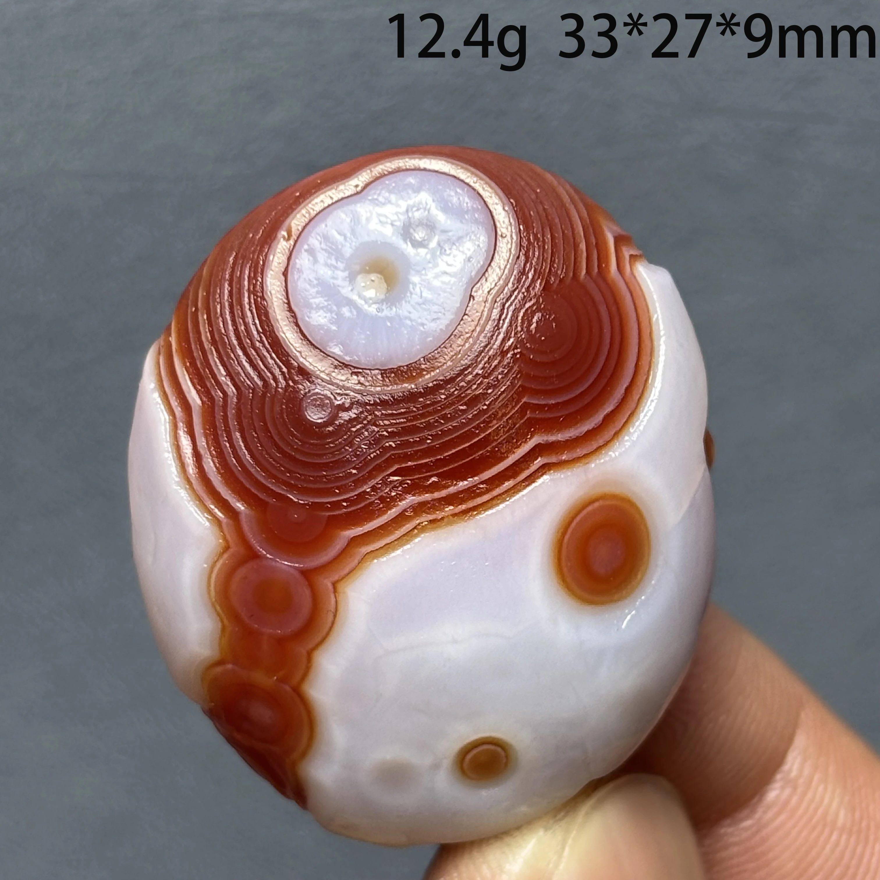 Natural Agate with Sky Eye Texture, Chakra Healing & Spiritual Therapy Energy Stone, Perfect for Collection A2-2-16
