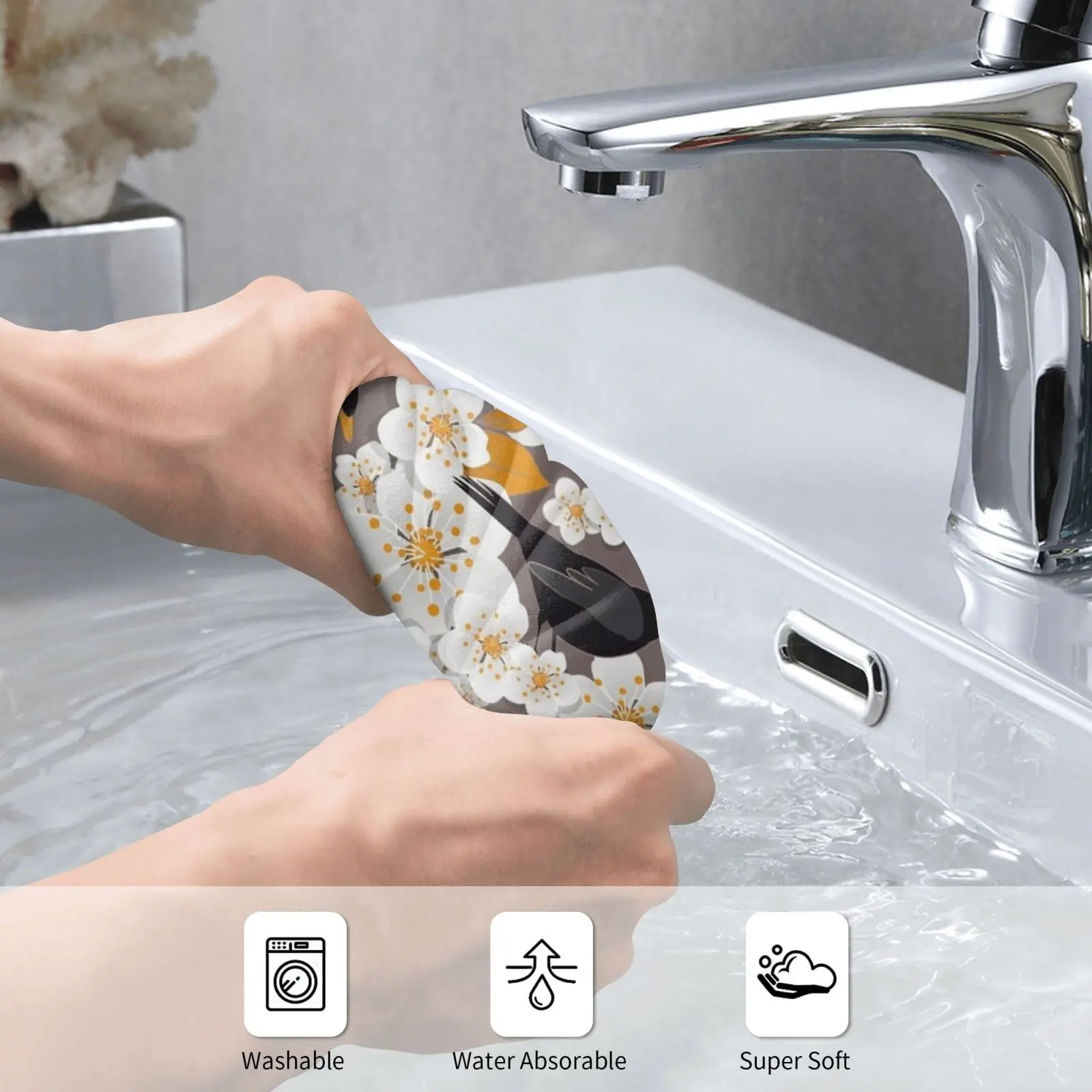 Waiting For The Cherries Ii Custom Towel Bath Towel Flower Floral Birds Animals Animal Bird Fly Cherries