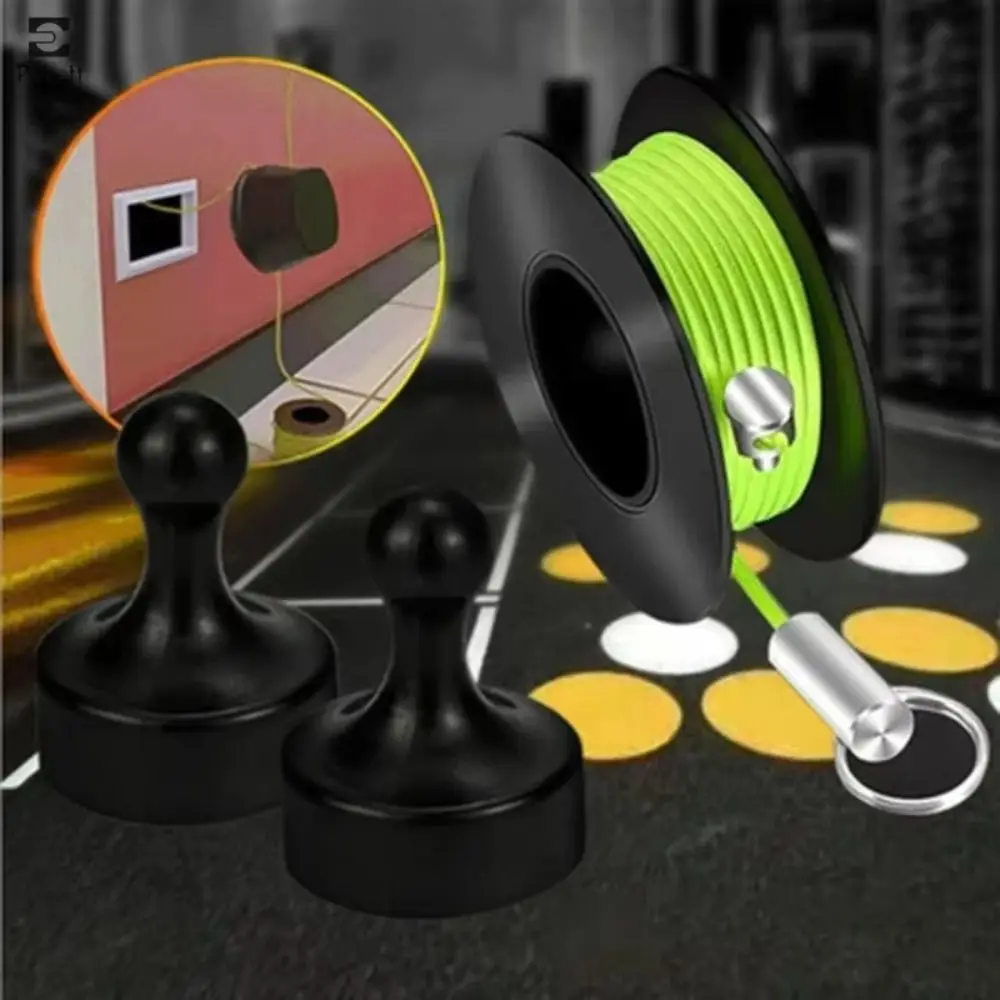 

Hand Tool Magnetic Magnetic Cable Puller Heavy Duty Durable Nylon Pipe Conduit String Line Nylon Electrician Tool Wall Fishing