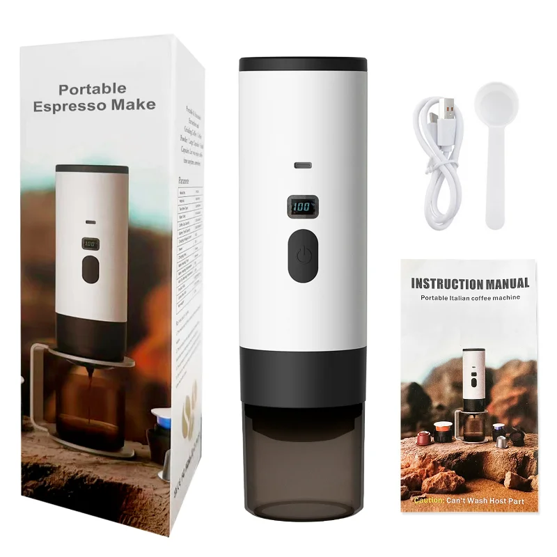 

Portable Capsule Coffee Machine Fully Automatic Wireless Heating Small Home Outdoor Portable Coffee Machine