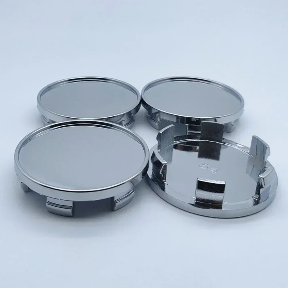 4pcs Universal 54mm Diameter Car Wheel Center Hub Cap  Auto Vehicle Tyre Cover ABS Plastic Fit For Most Cars Silver/Black