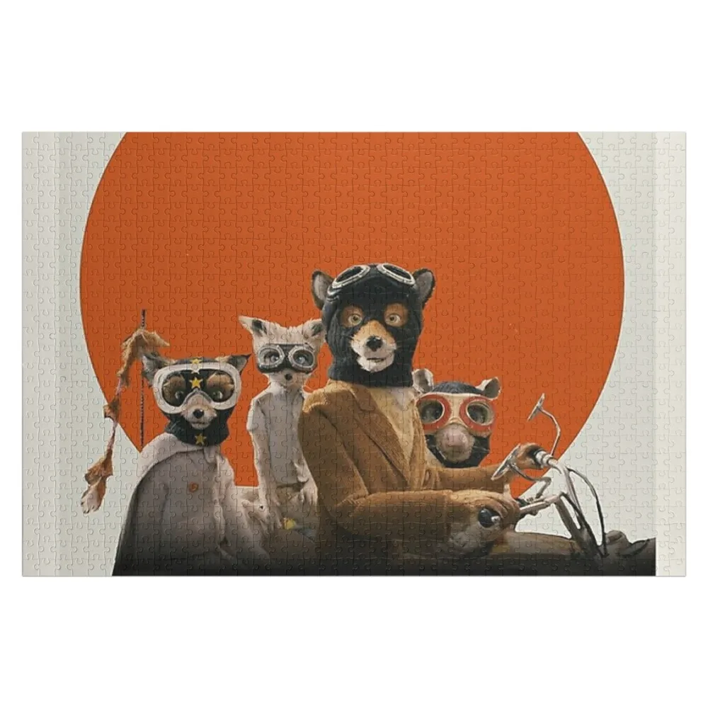 stand up mr fox Jigsaw Puzzle Photo Custom Wood With Photo Personalized Name Puzzle