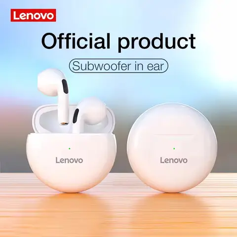 Lenovo HT38 TWS auriculares Bluetooth Mini auriculares inalámbricos con micrófono para iPhone Xiaomi deporte impermeable 9D Stere auriculares