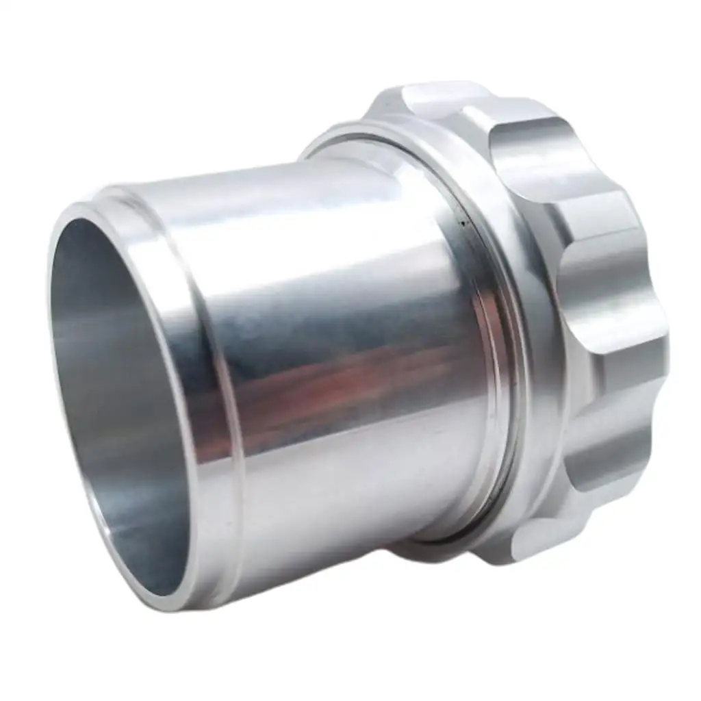 Engine Maintenance Aluminum Fuel Filler Tank Neck Cap Silver O-ring Oil Catch Can Accessory for Car