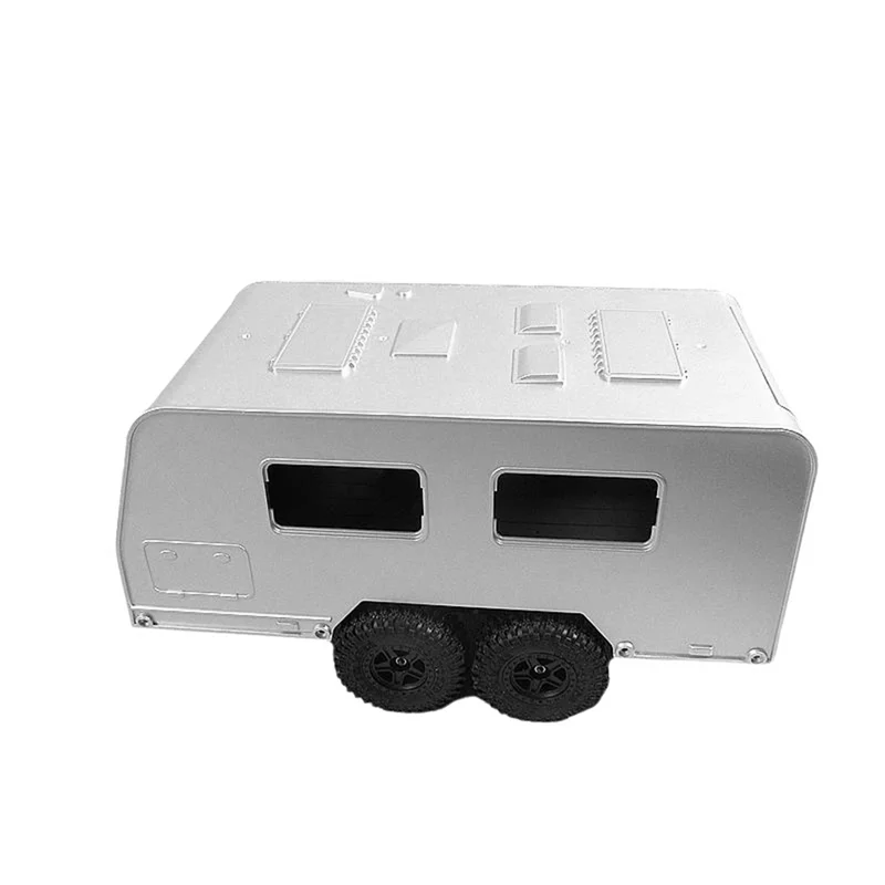 ODIES-Simulation RV Trailer Recreational Vehicle Model For 1/16 1/18  RC Crawler TRX4M Upgrade Part