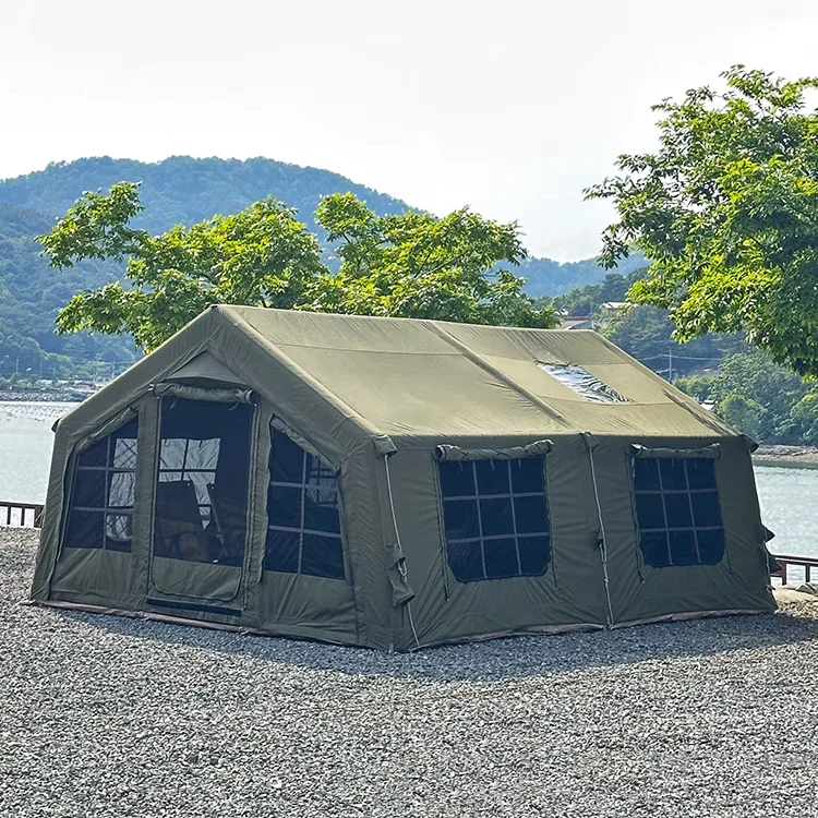 

Hot sale！17.2 Luxury Two Rooms Inflatable Tent for Family Outdoor Camping