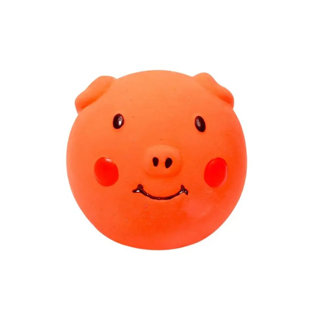 

Funny Cartoon Latex Squeaky Dog Toys Soft Bite Resistant Pig Pet Squeaky Toys Colorful Doy Molar Toy Self Happy