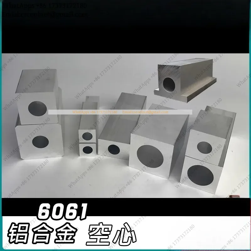 JS02 Square Outside Round Inside Aluminum Tube 6061AL DIY Material 20x20-40x40mm