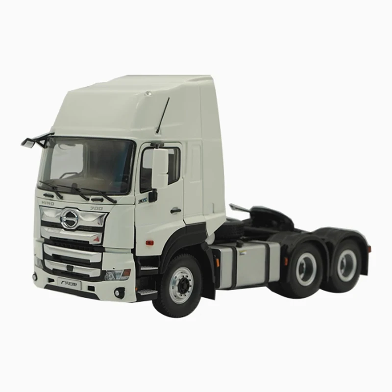 Diecast 1:24 Scale Guangqi Hino 700 Zhizhen Towing Head Alloy Car Model Finished Simulation Collection Decoration Gift Toys