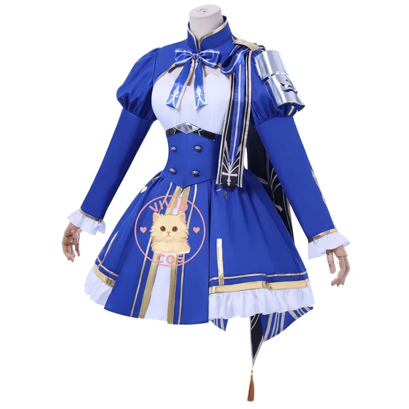 

Популярная игра Honkai Star Rail, карнавальный костюм Fate, аниме PGEM Saber, наряд для ролевых игр, классическая синяя женская форма 3;f'6,c;7.y