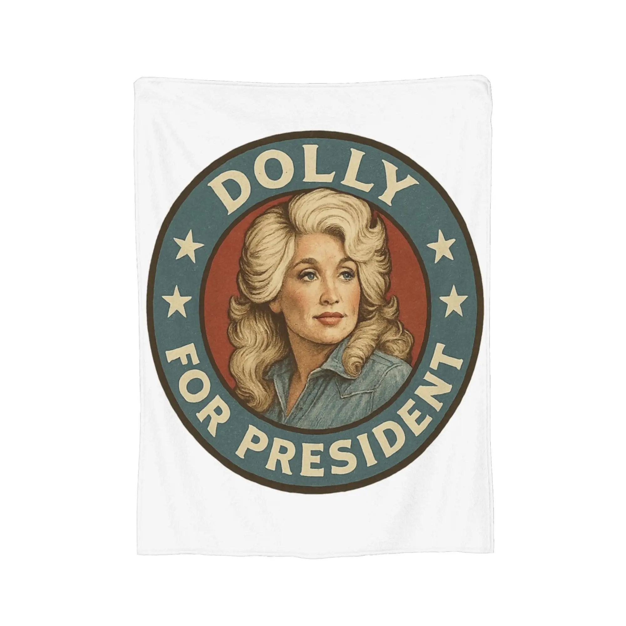 Vintage Volume Dolly Parton for President  Blanket  Flannel Novelty Soft Throw Blanket for Coverlet Spring Autumn