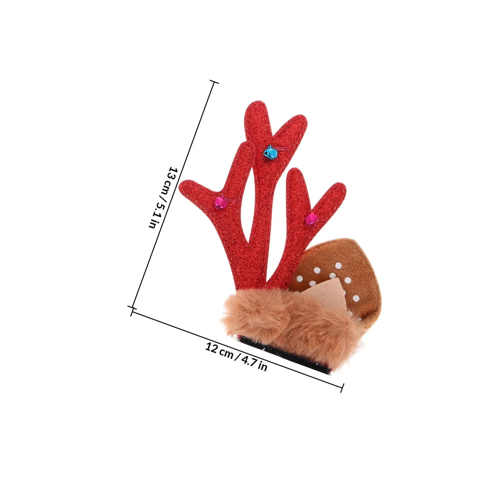 1Pair Christmas Reindeer Decor Ornament for Motorcycle Bike Riders Women Men Festive Riding Accessories Unique Sturdy
