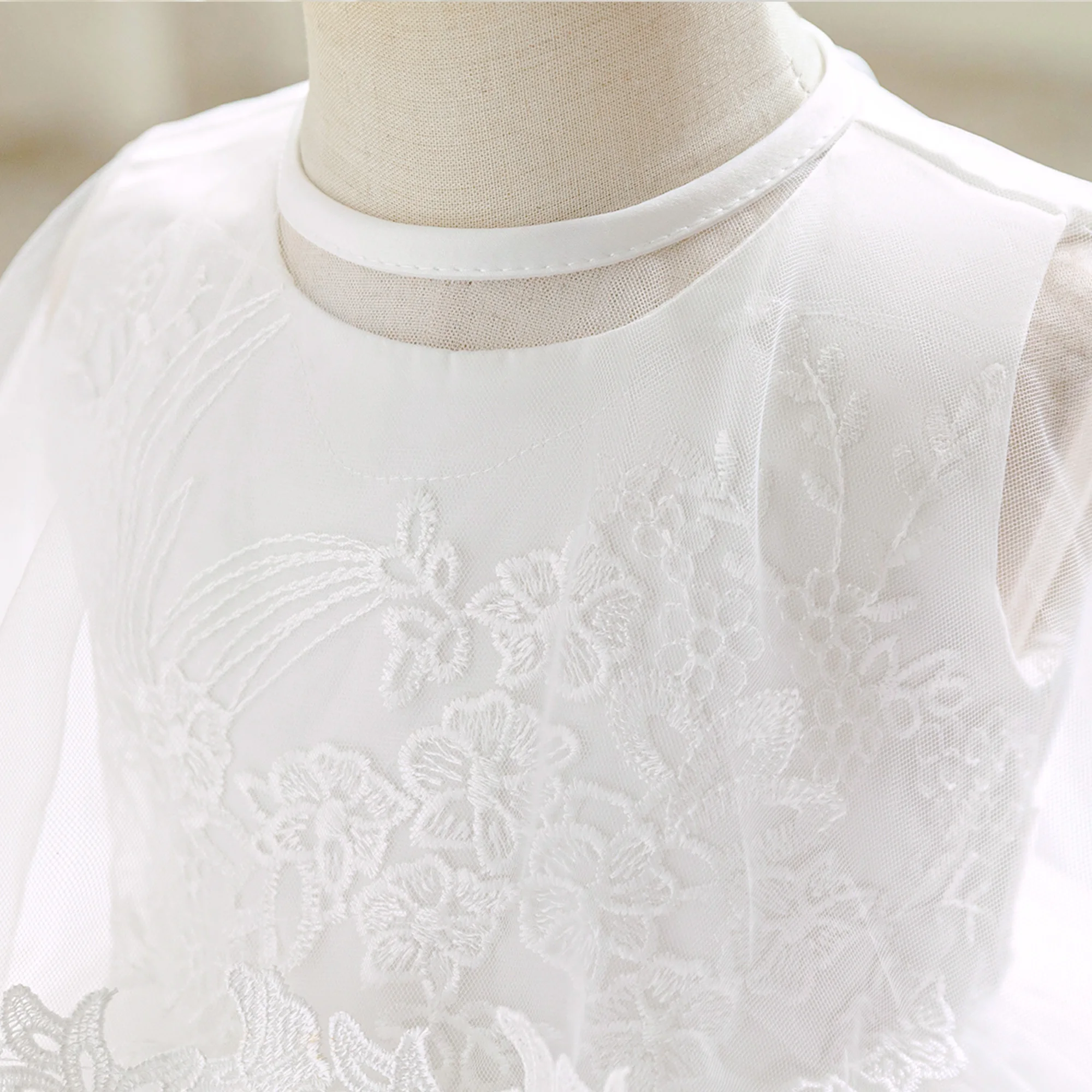 2 قطعة طفل أبيض المعمودية حفل زفاف طفلة فستان زهرة 1st عيد ميلاد الزفاف فستان الأميرة الطفل وصيفة الشرف حفلة موسيقية زي