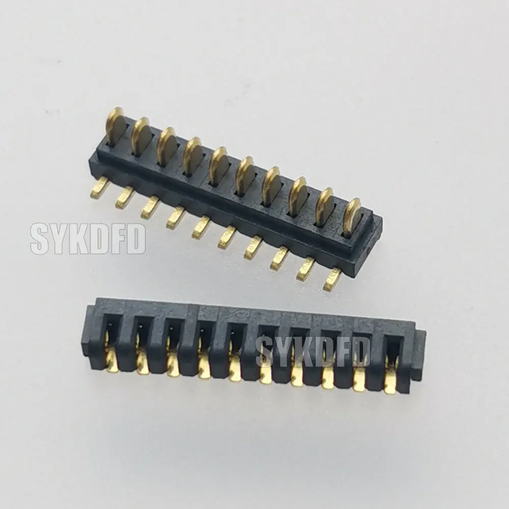 

1/3/5 Set 90 Degrees Blade Battery Connector 2.0MM Pitch 10 Pin Plug Socket Gold PCB Solder Header Receptacle