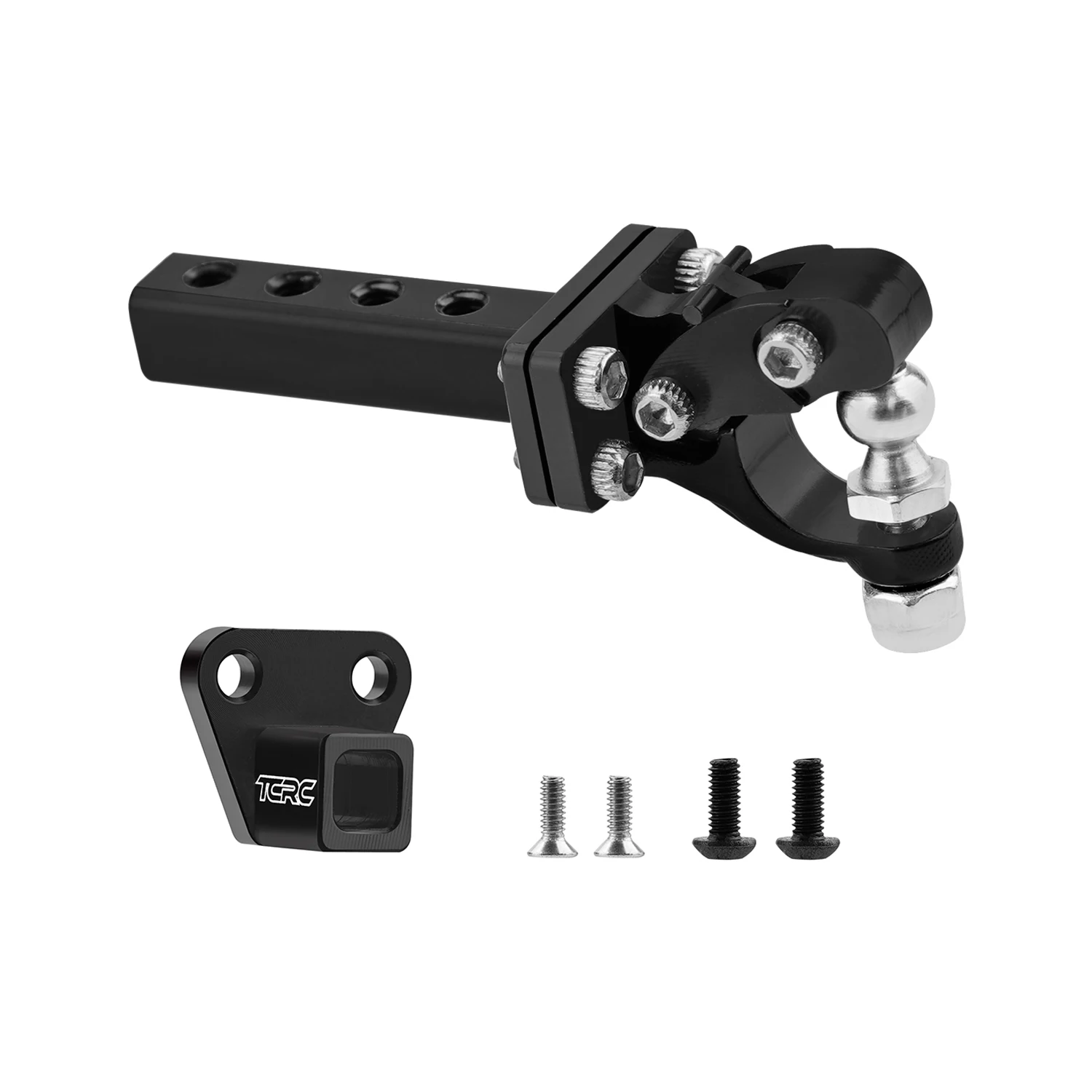 

TCRC Metal Bumper Trailer Hitch Tow Hook Receiver kit for TRX4M Defender Bronco 1/18 RC Crawler Upgrades