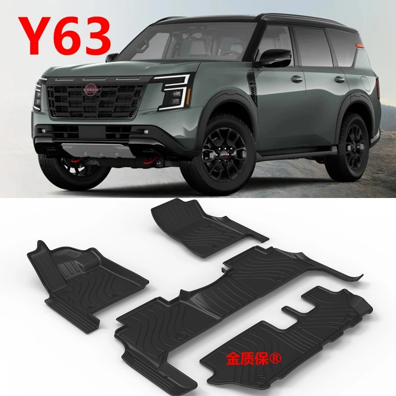 

2023 2024 2025 new Nissan Patrol Y63 armada car carpet All-Weather mat Fit For Nissan Patrol Y63 custom waterproof floor mat Y63