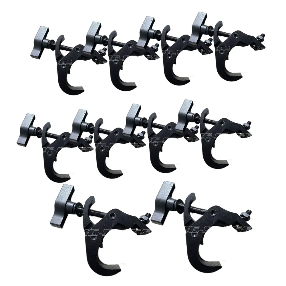 

10Pcs/Lots Durable Heavy Duty Hooks Alumimun Alloy Clamp 150kg 40-60mm Bracket Stage Stage Light Hook Light Clamp Holder Truss