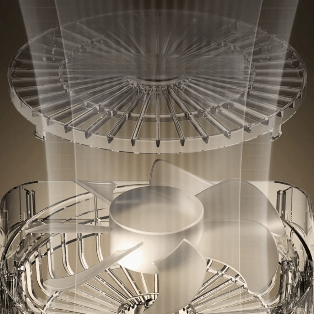Quiet Operation LED Display Fan Digital Screen 1000mAh Capacity Rechargeable Fan 1200mAh Capacity Built-in Battery