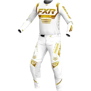 Jersey Off Road Motorcycle Set, Motocross Combo, Dirty, Orange und Yellow, Podium FXR, MX Gear Set, 2023.08 12 Hauptverkäufe Orangen Kleidung - №3